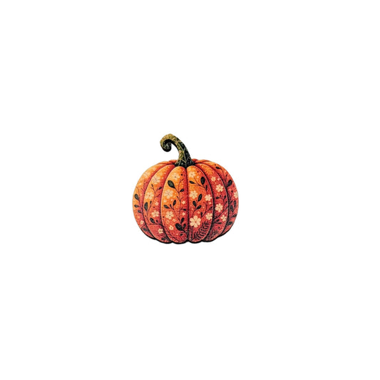 Fall Pattern Pumpkin Magnet