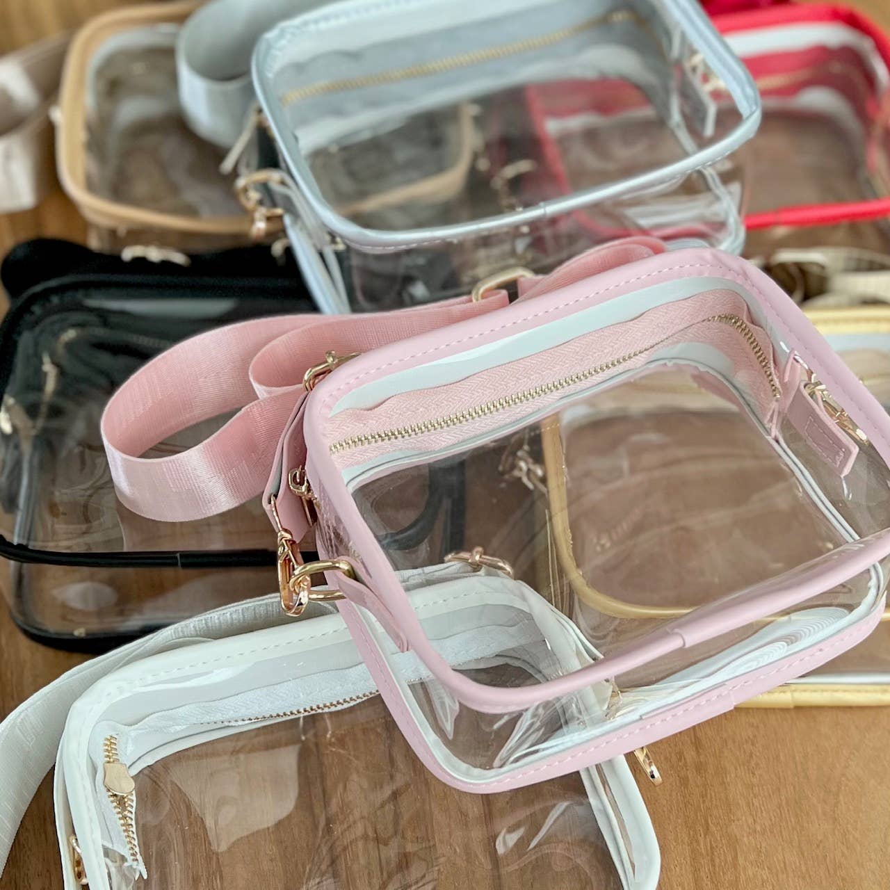 Clear Game Day Stadium Approved Shoulder Bag With Strap