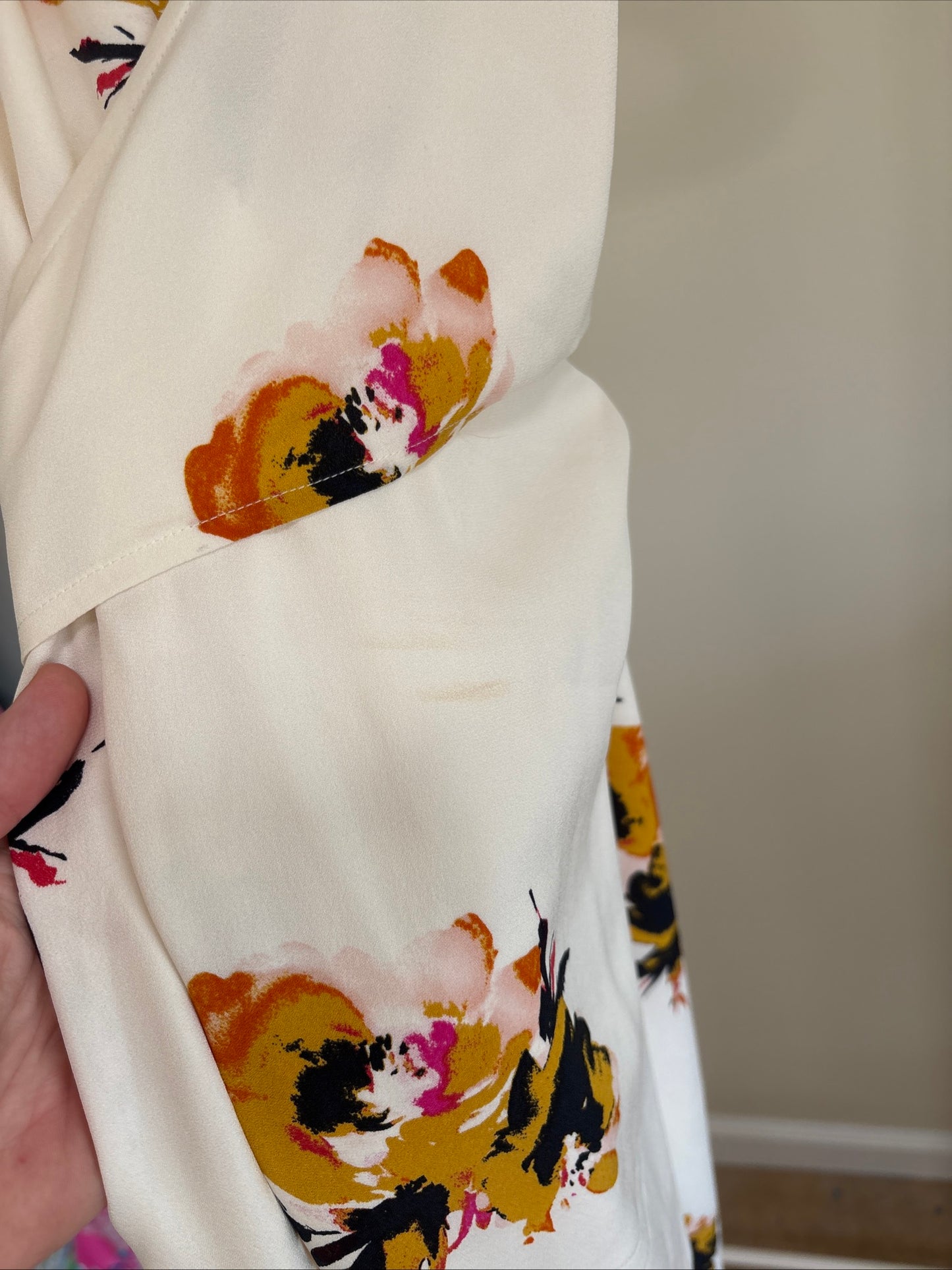 Women's A.L.C. Marin Silk Dress - White Floral - Size 4
