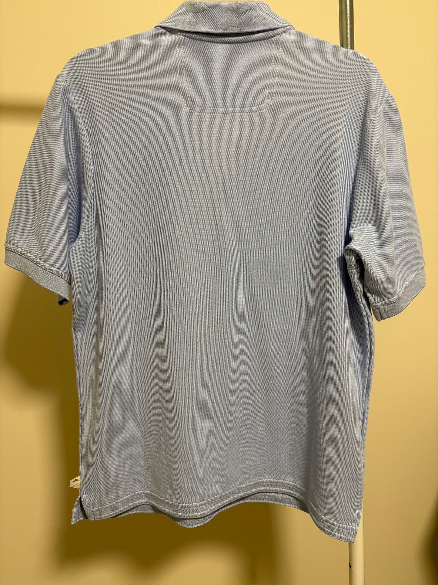 Unisex Tommy Bahama Polo Shirt - Sky Blue Supima Cotton Short Sleeve - Size XS