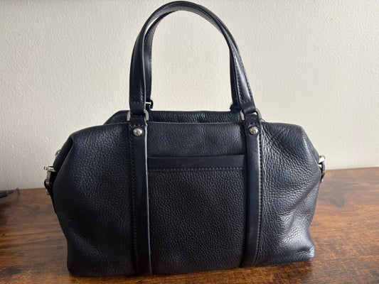 Purse: Michael Kors Black Leather Medium Beck Satchel