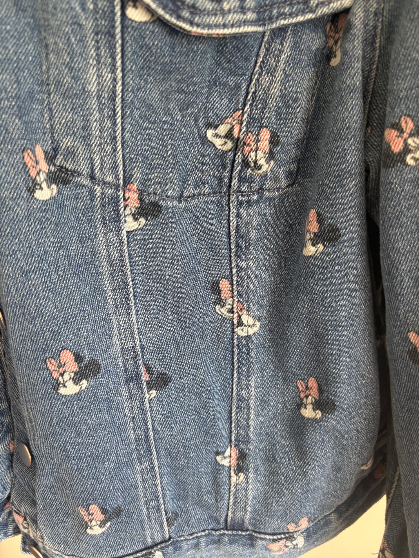 Women's Disney Minnie Mouse Jean Jacket - Size XL