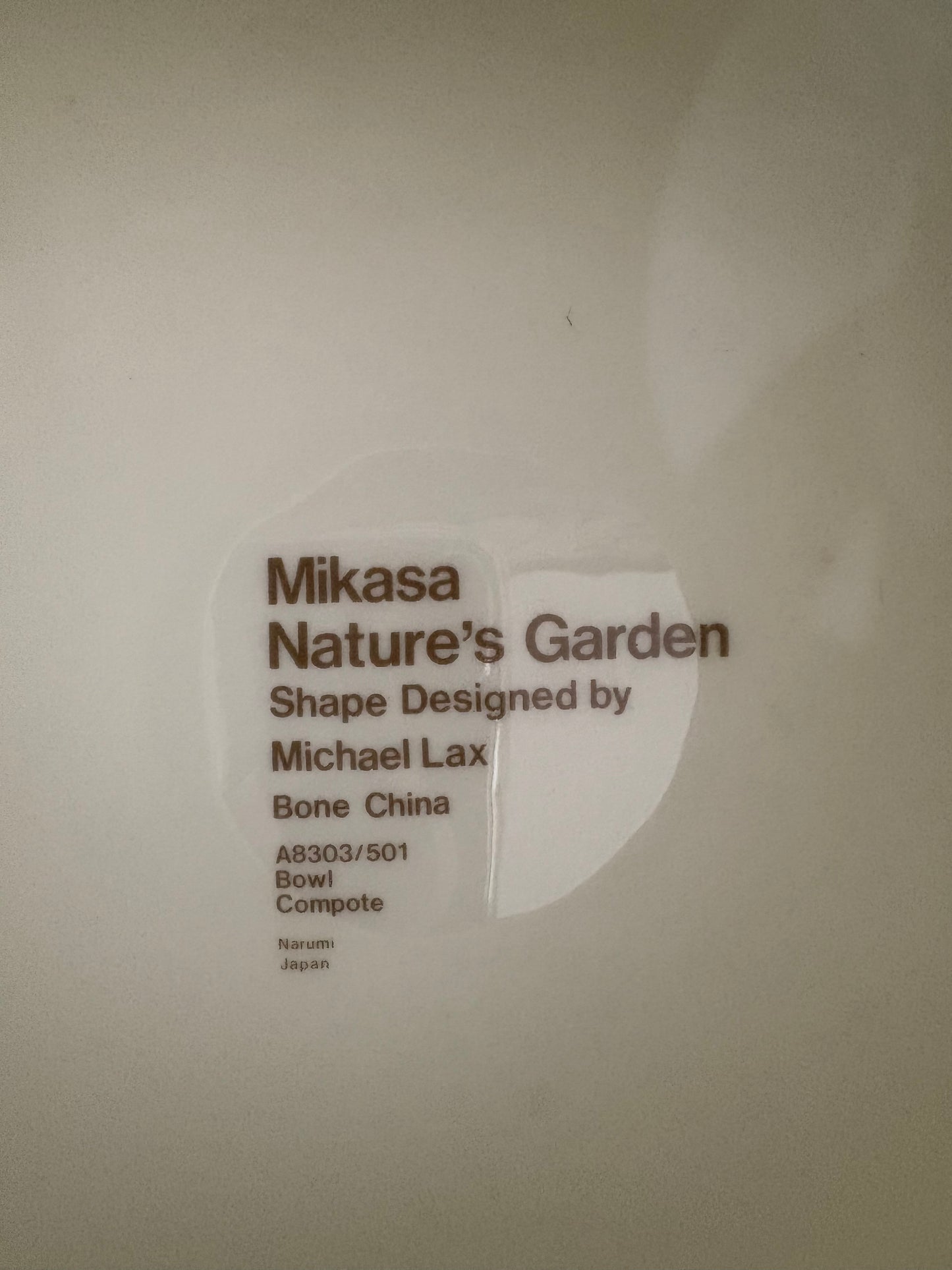 Mikasa Nature’s Garden Compote Bowl