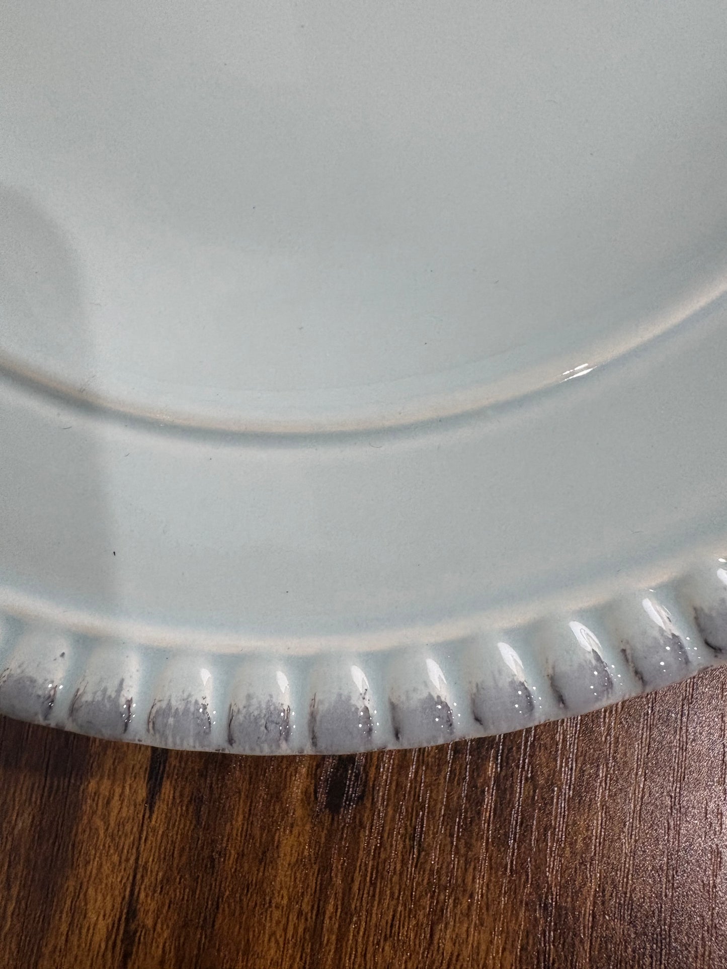 Destinos Large Oval Platter, Light Aqua Blue - Made in Portugal