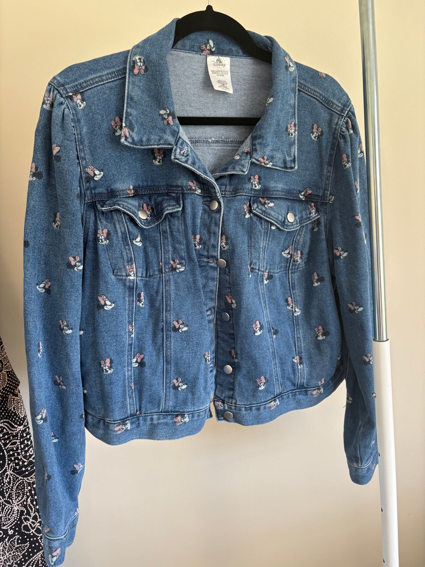 Women's Disney Minnie Mouse Jean Jacket - Size XL