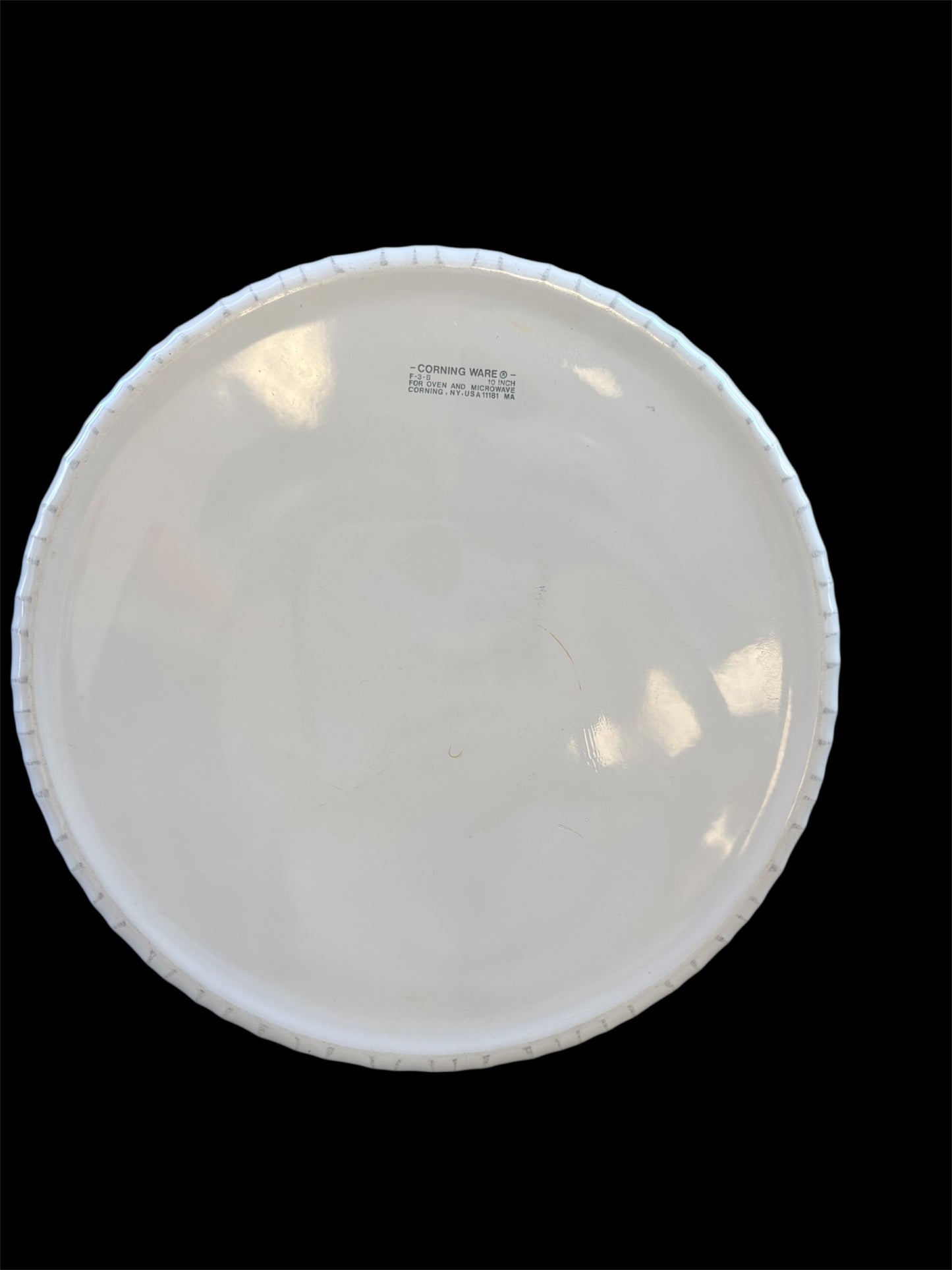 Corning Ware 10” Quiche Dish - French White