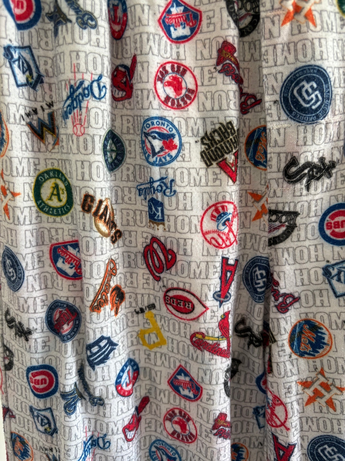 Unisex Youth pajama/lounger pants, MLB MAJOR LEAGUE BASEBALL Teams, Size small (6-7)