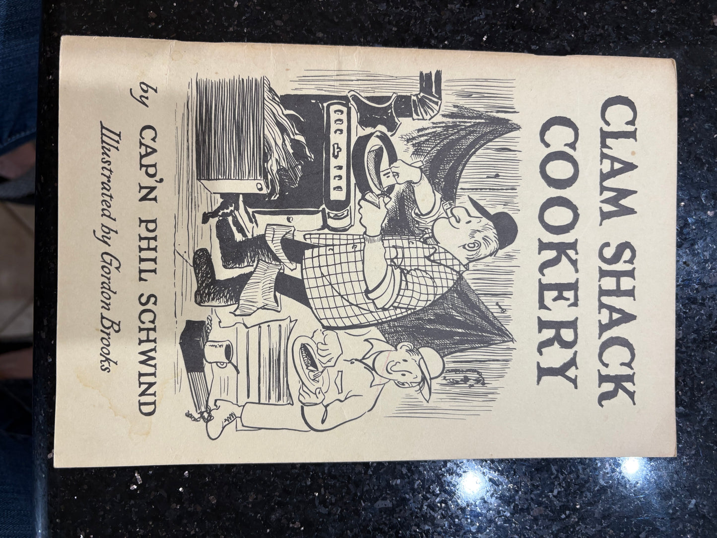 Cook Book: Clam Shack Cookery, 1967, Signed with Autograph, Soft Cover