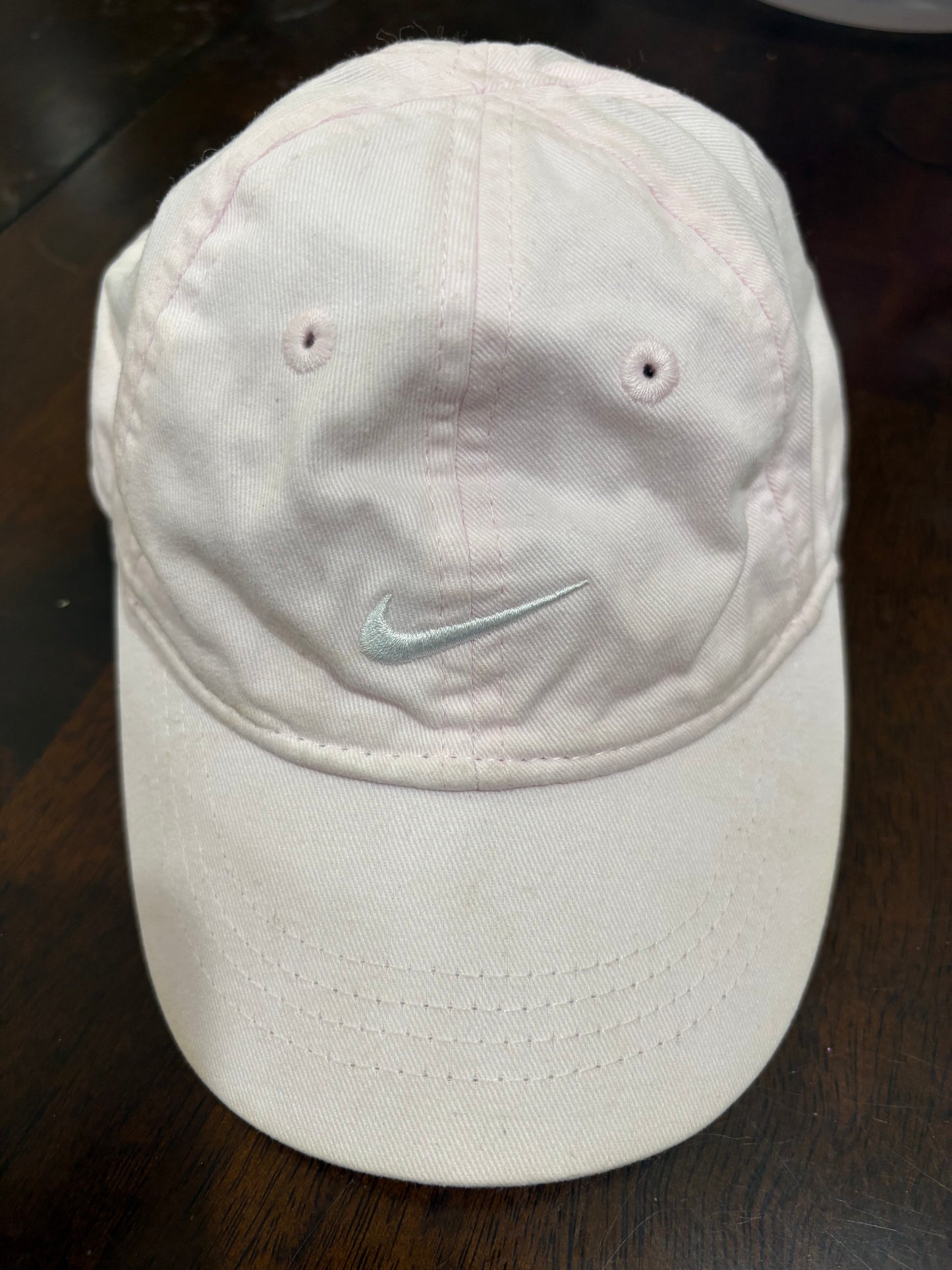 Nike Infant Baseball Hat, Adjustable, Light Pink With White Swoosh