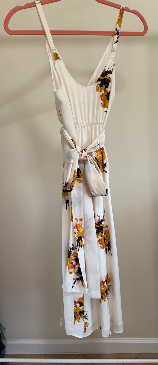 Women's A.L.C. Marin Silk Dress - White Floral - Size 4