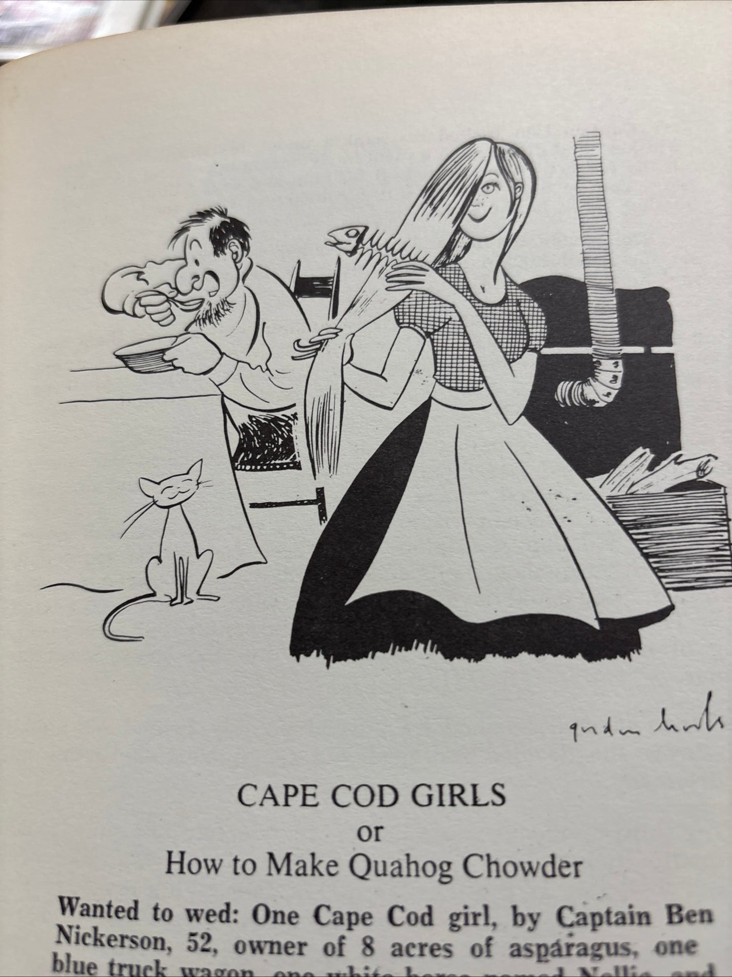 Cook Book: Clam Shack Cookery, 1967, Signed with Autograph, Soft Cover