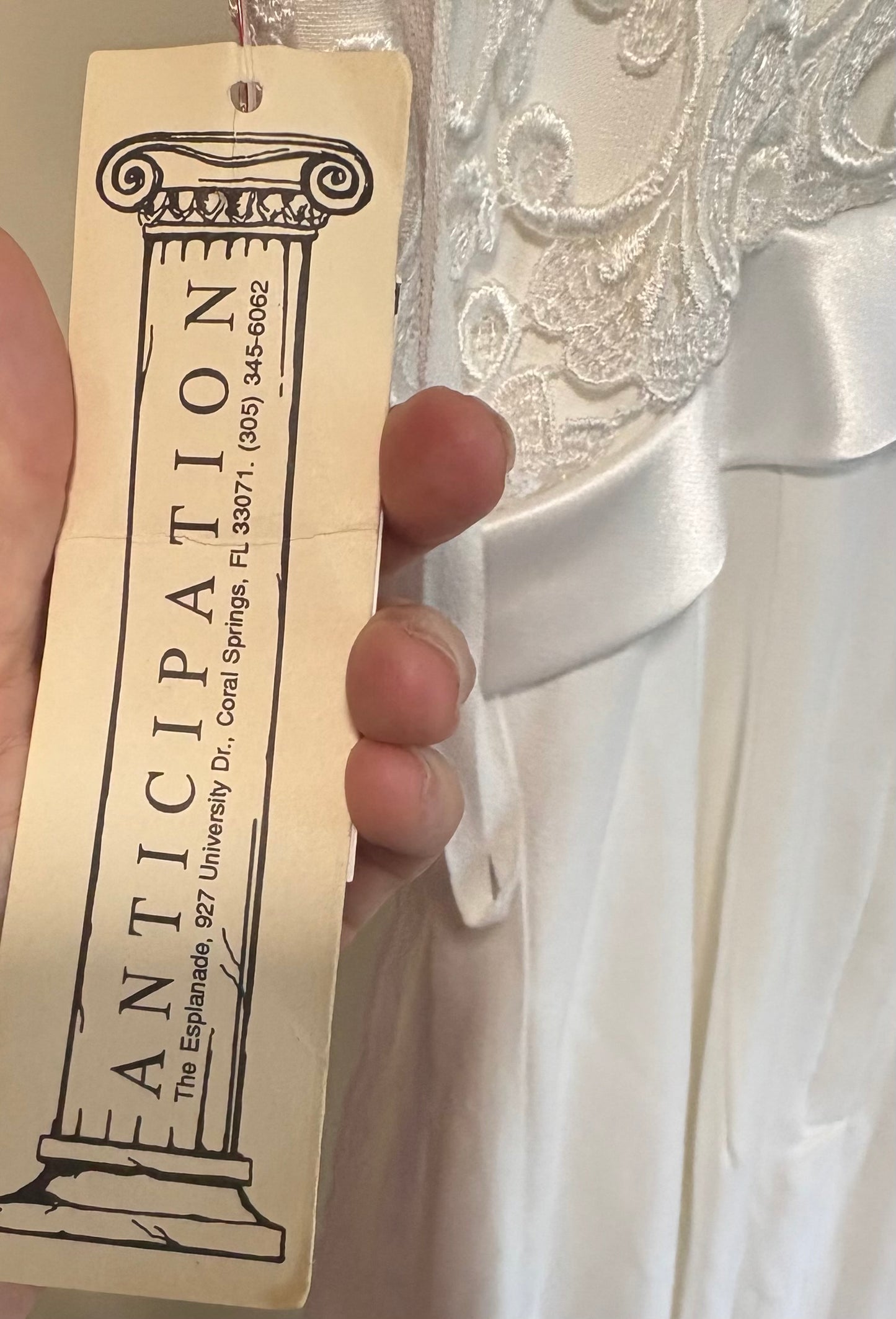 Women's Loralie Original Wedding or other Formal Dress, White, Long - Size 6, New with Tags!