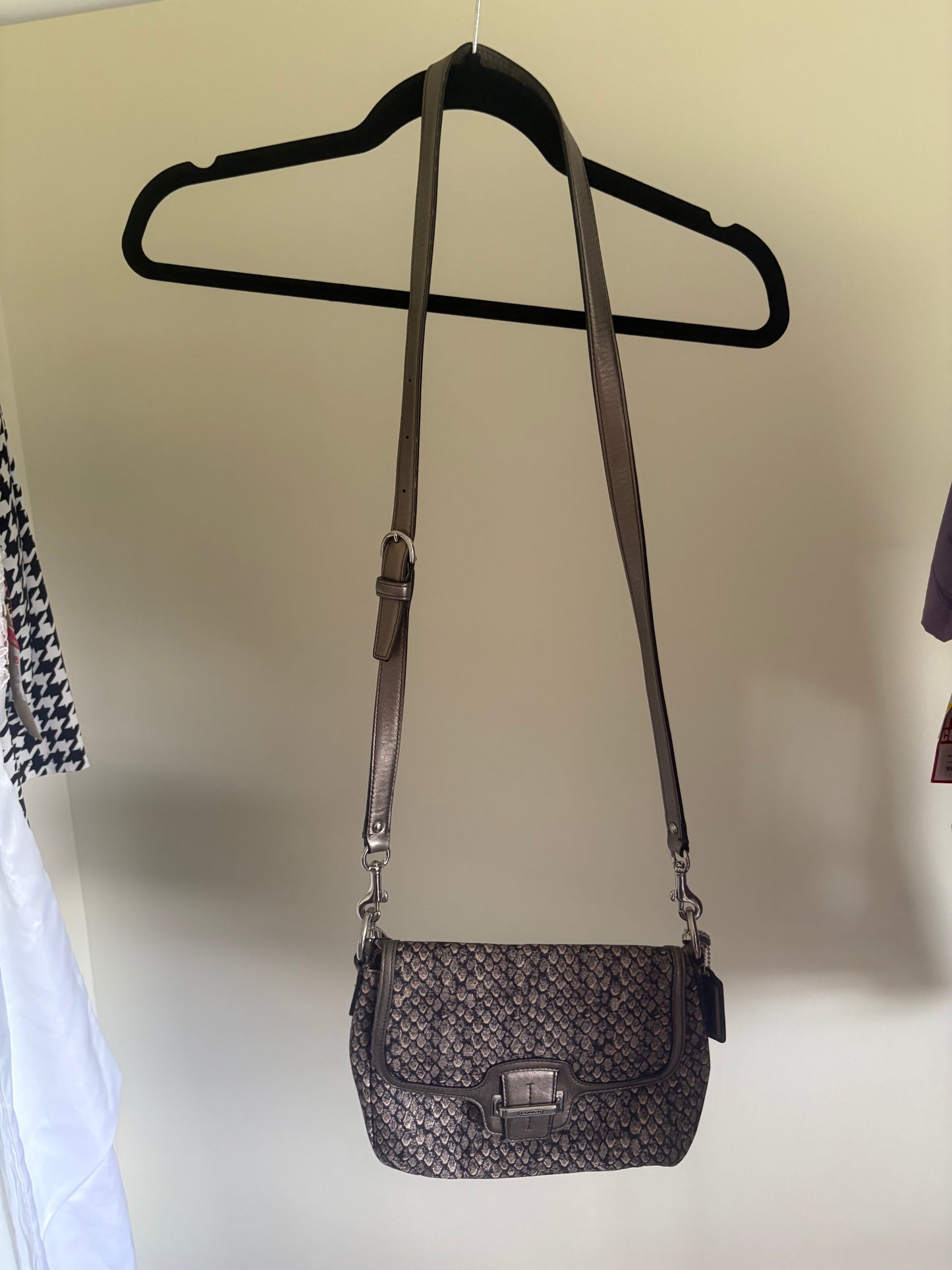 Coach Crossbody Shoulder Hand Carry Handbag Purse - F26036 - Snake Skin Print
