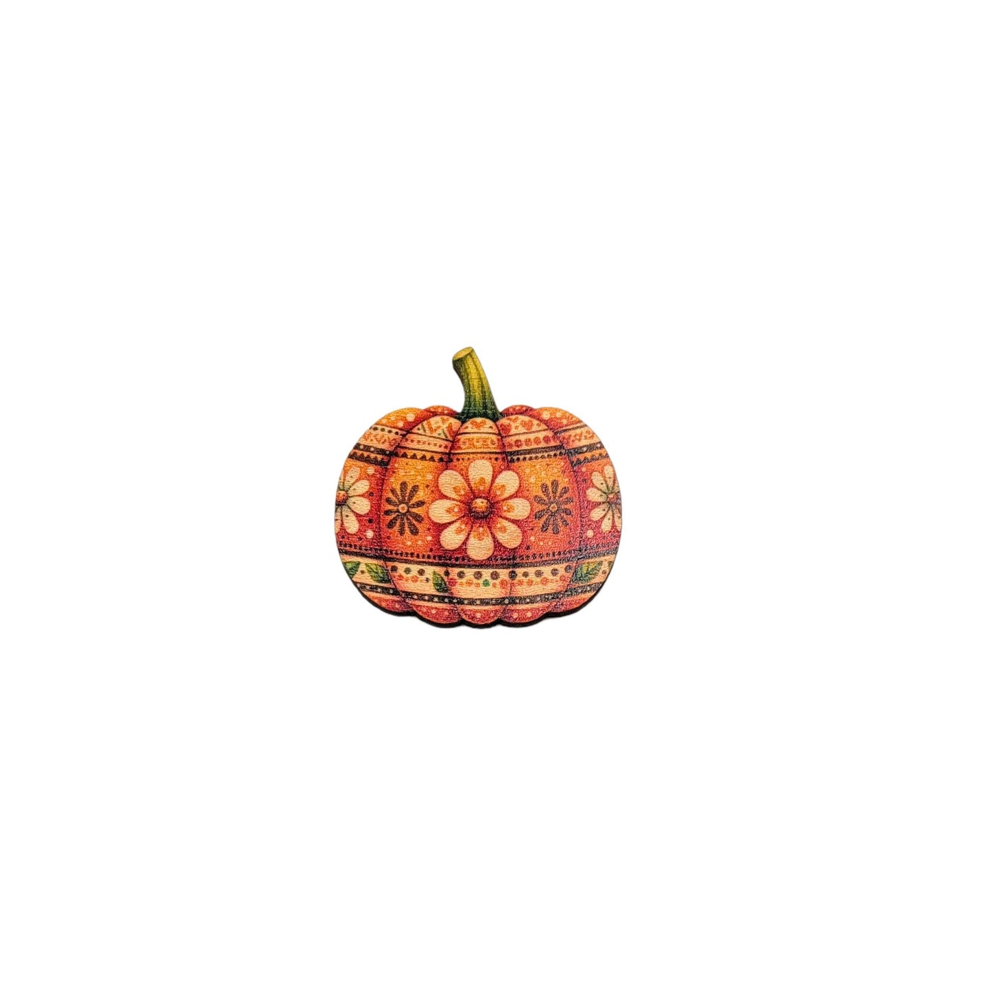 Fall Pattern Pumpkin Magnet