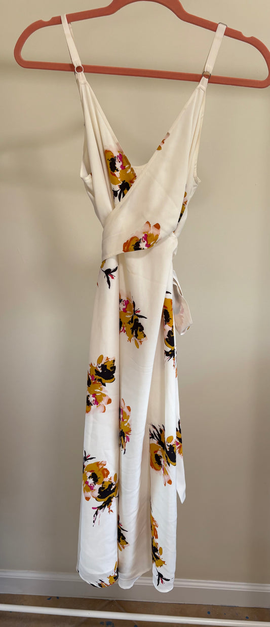 Women's A.L.C. Marin Silk Dress - White Floral - Size 4