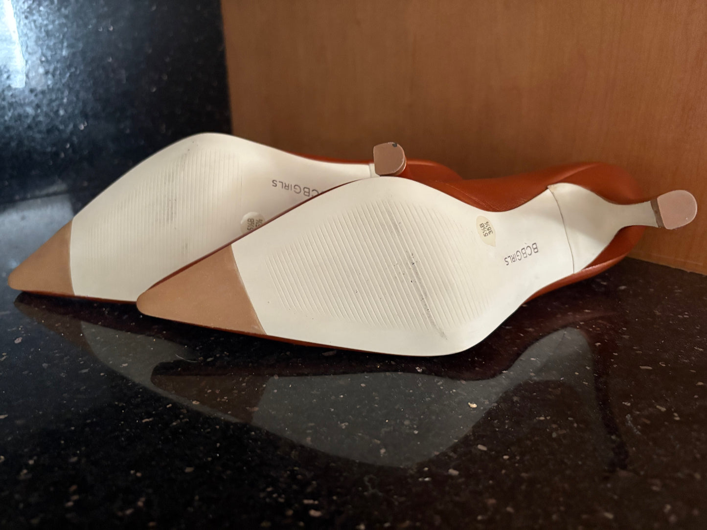 BCBGirls Copper Heel, Pointy Toe - Size 5.5