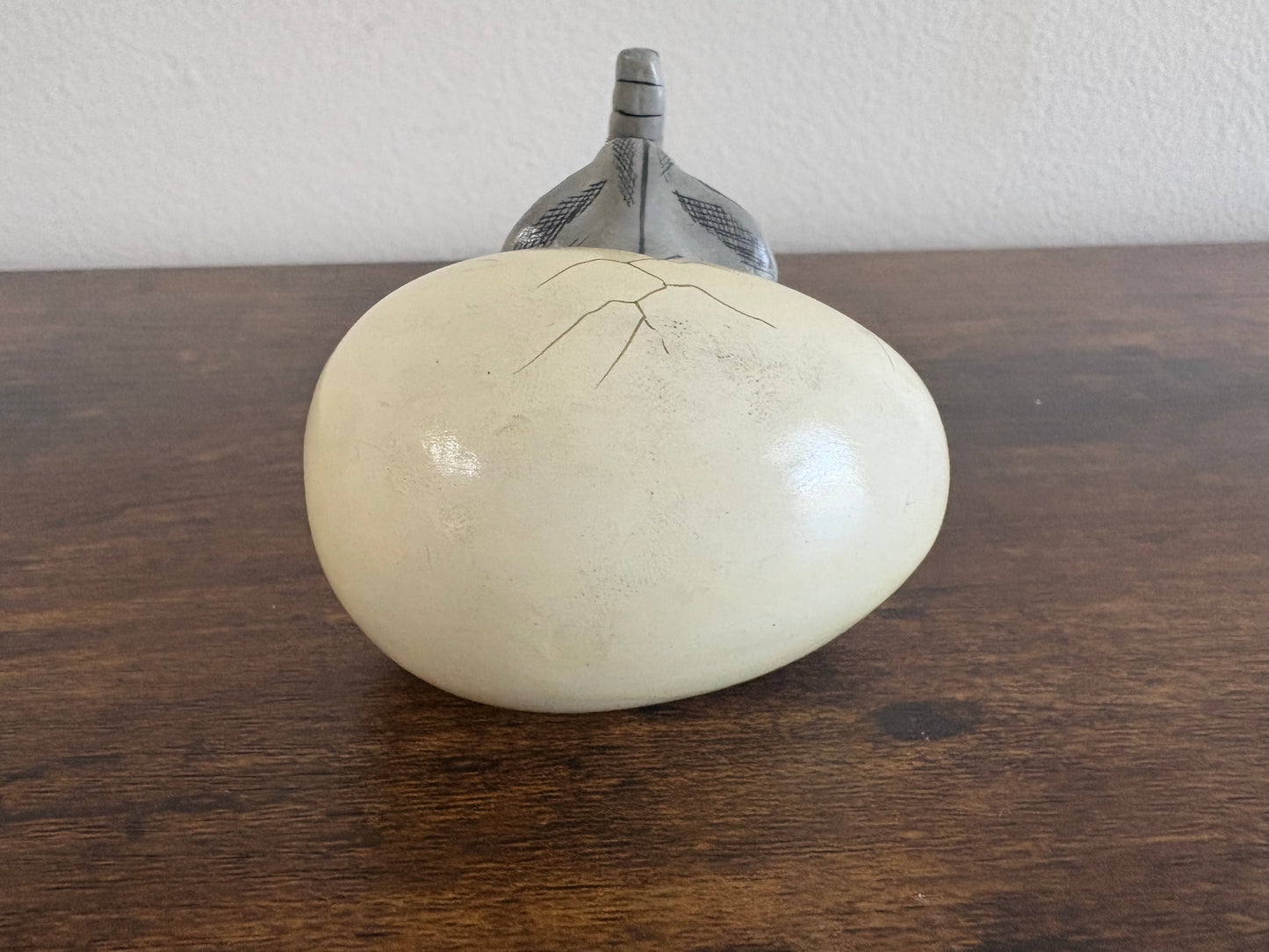 R Miranda Signed Hatching Elephant Egg
