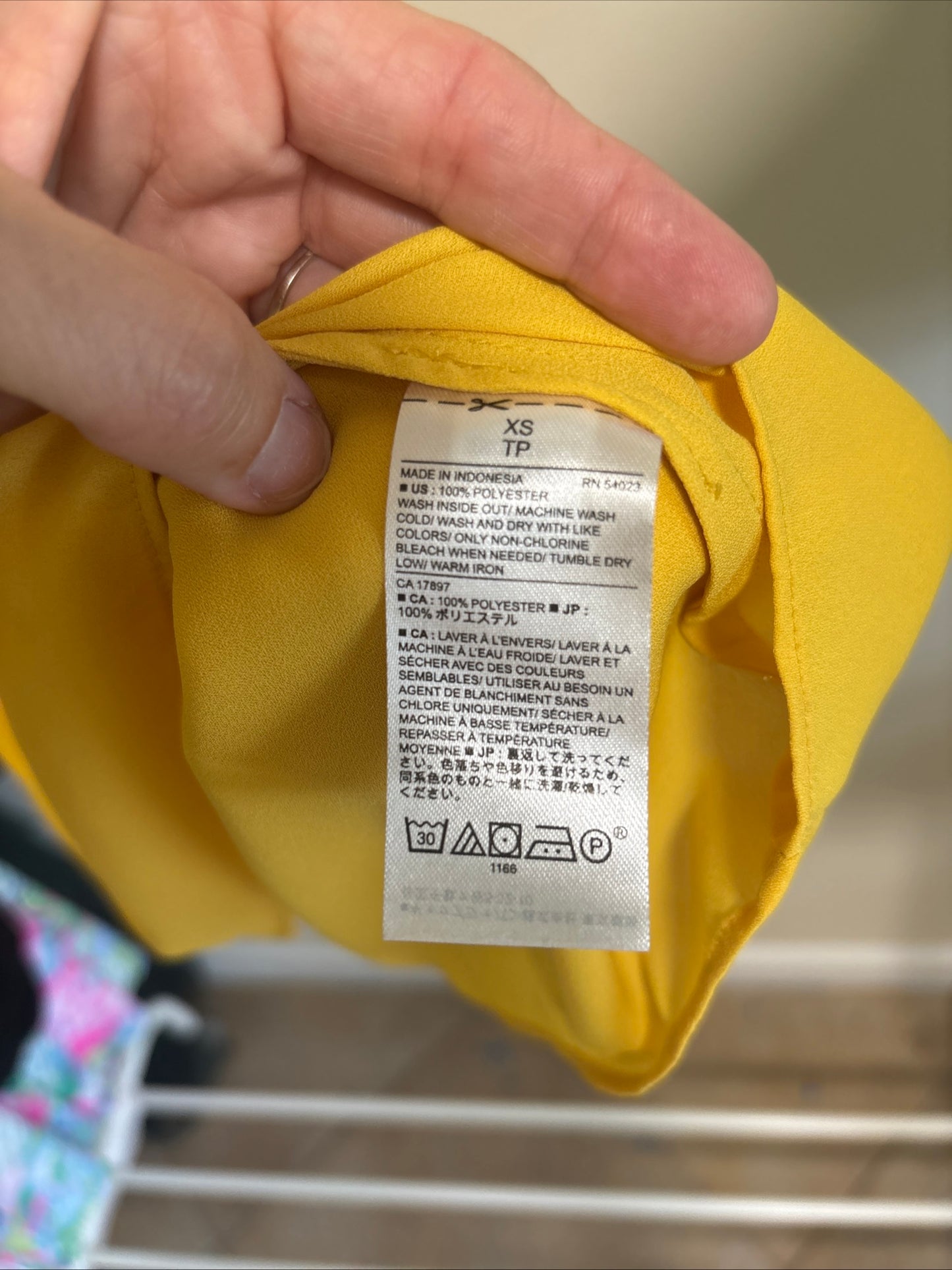 Women's Banana Republic Embroidered V-neck Tank Top Yellow - Size XS
