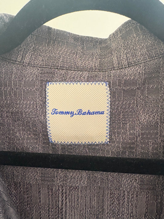 Men's Tommy Bahama Shirt, Silk & Cotton, Button down, Heather Gray - Size XXL 2X