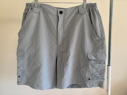 Men's Reel Legends Cargo Shorts, Light Gray - Size Large