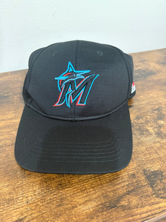 T - Unisex hat - MIAMI MARLINS BLACK, AUTHENTIC MLB BASEBALL ADJUSTABLE CAP