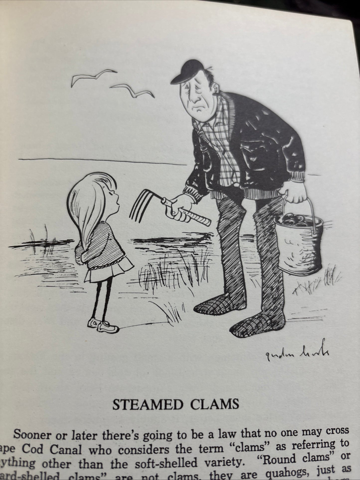 Cook Book: Clam Shack Cookery, 1967, Signed with Autograph, Soft Cover