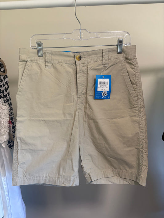 Men’s Columbia Chino Shorts, Khaki - Size 30, NWT