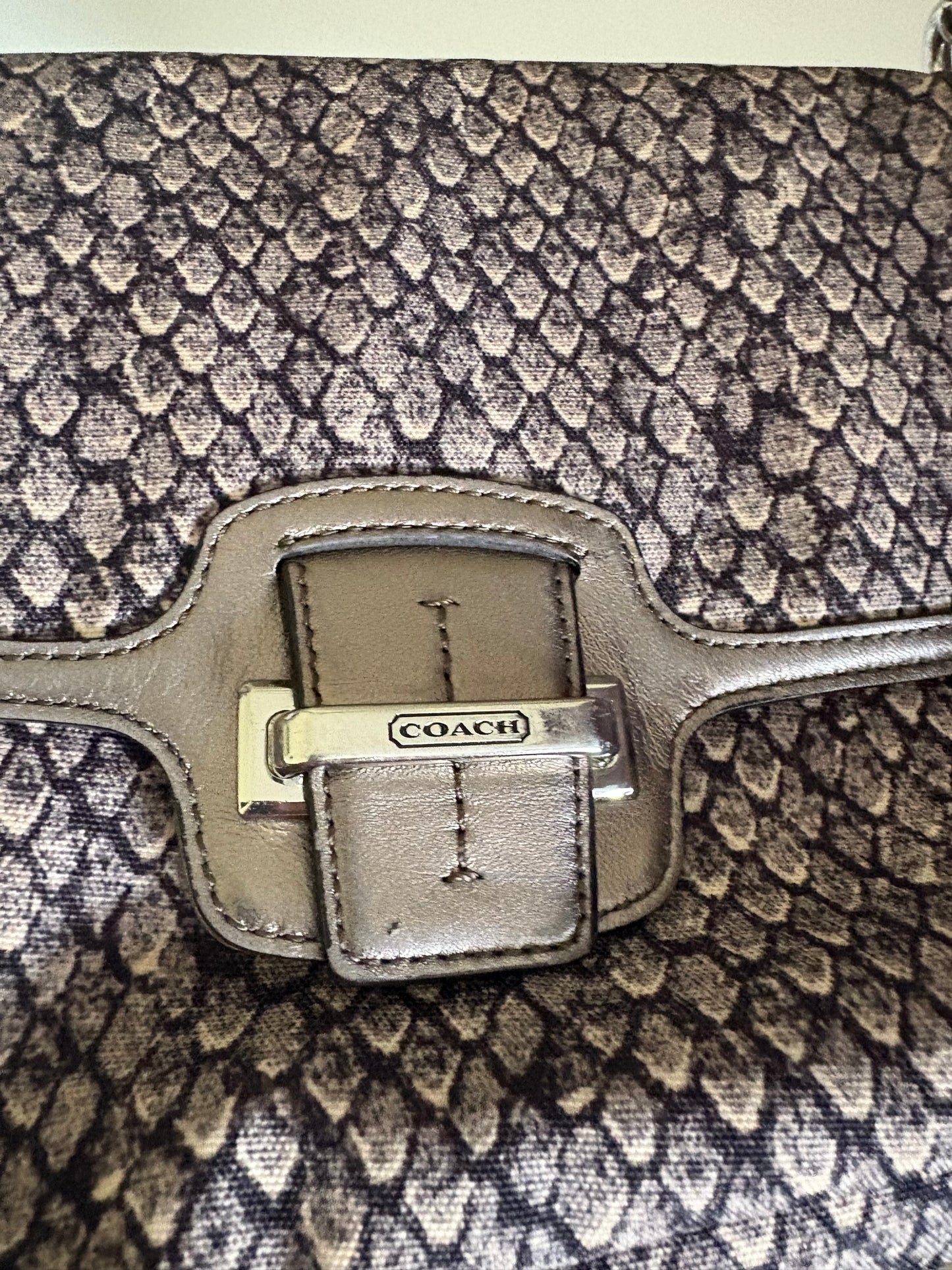 Coach Crossbody Shoulder Hand Carry Handbag Purse - F26036 - Snake Skin Print