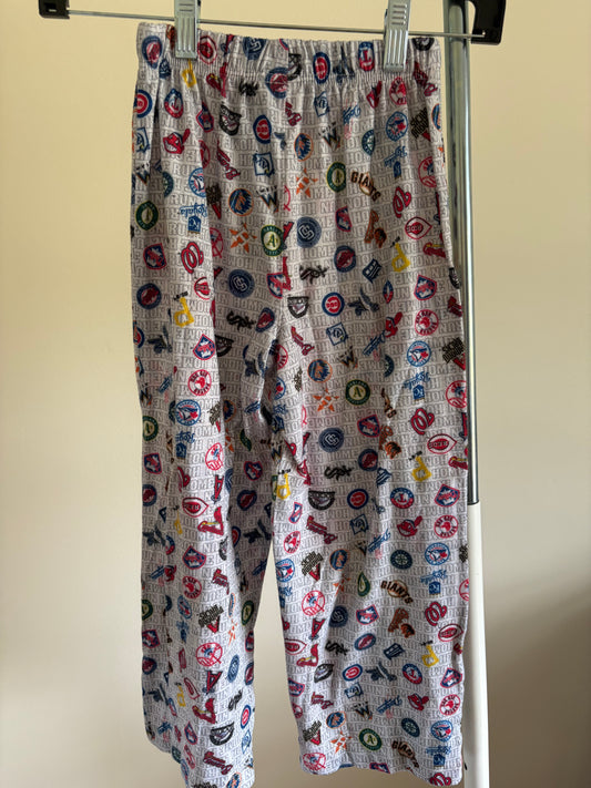 Unisex Youth pajama/lounger pants, MLB MAJOR LEAGUE BASEBALL Teams, Size small (6-7)