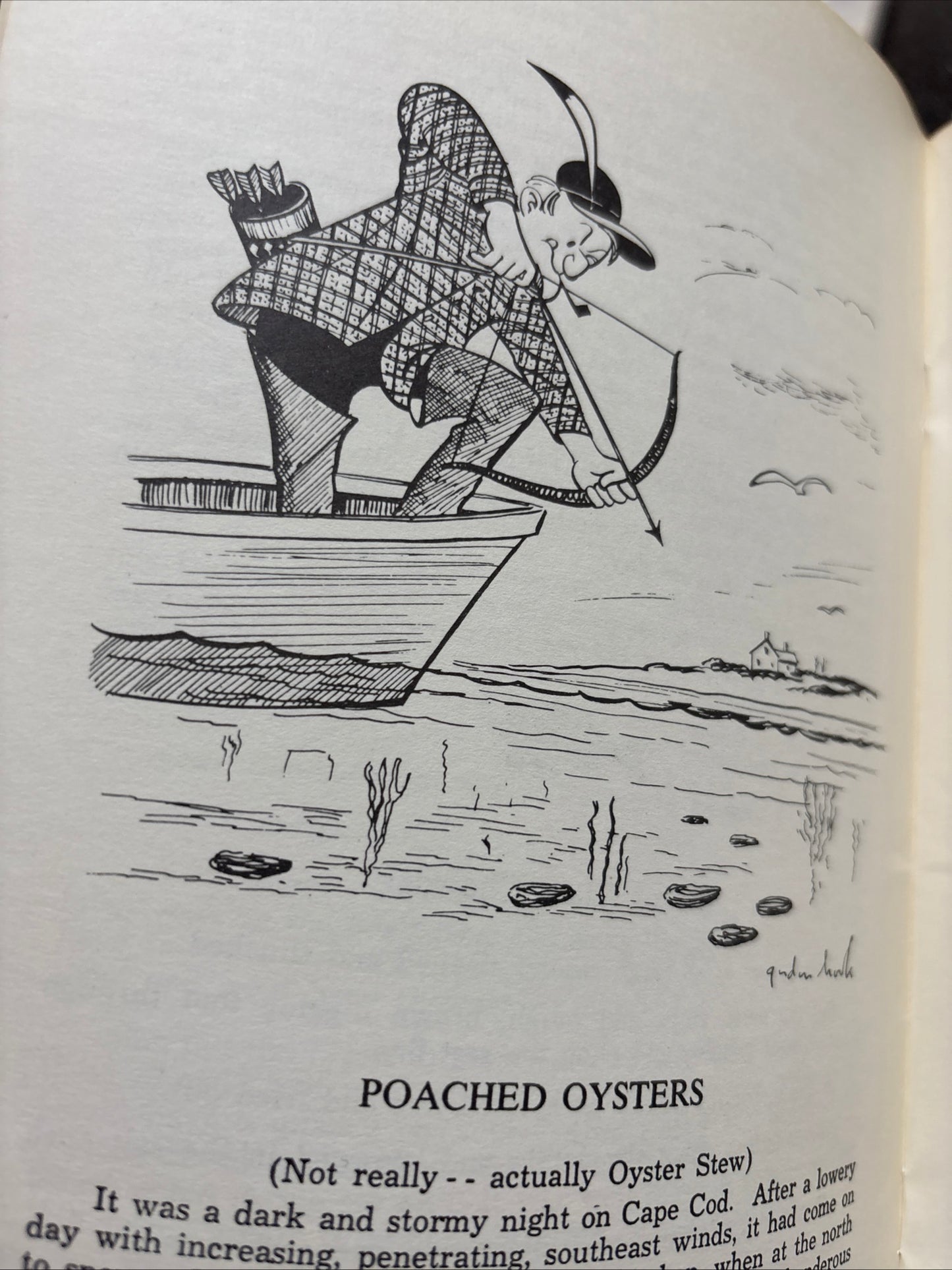 Cook Book: Clam Shack Cookery, 1967, Signed with Autograph, Soft Cover