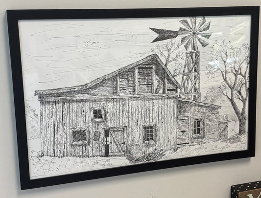 "Grandpa's Barn" - Print by Jody Edward McGinnis
