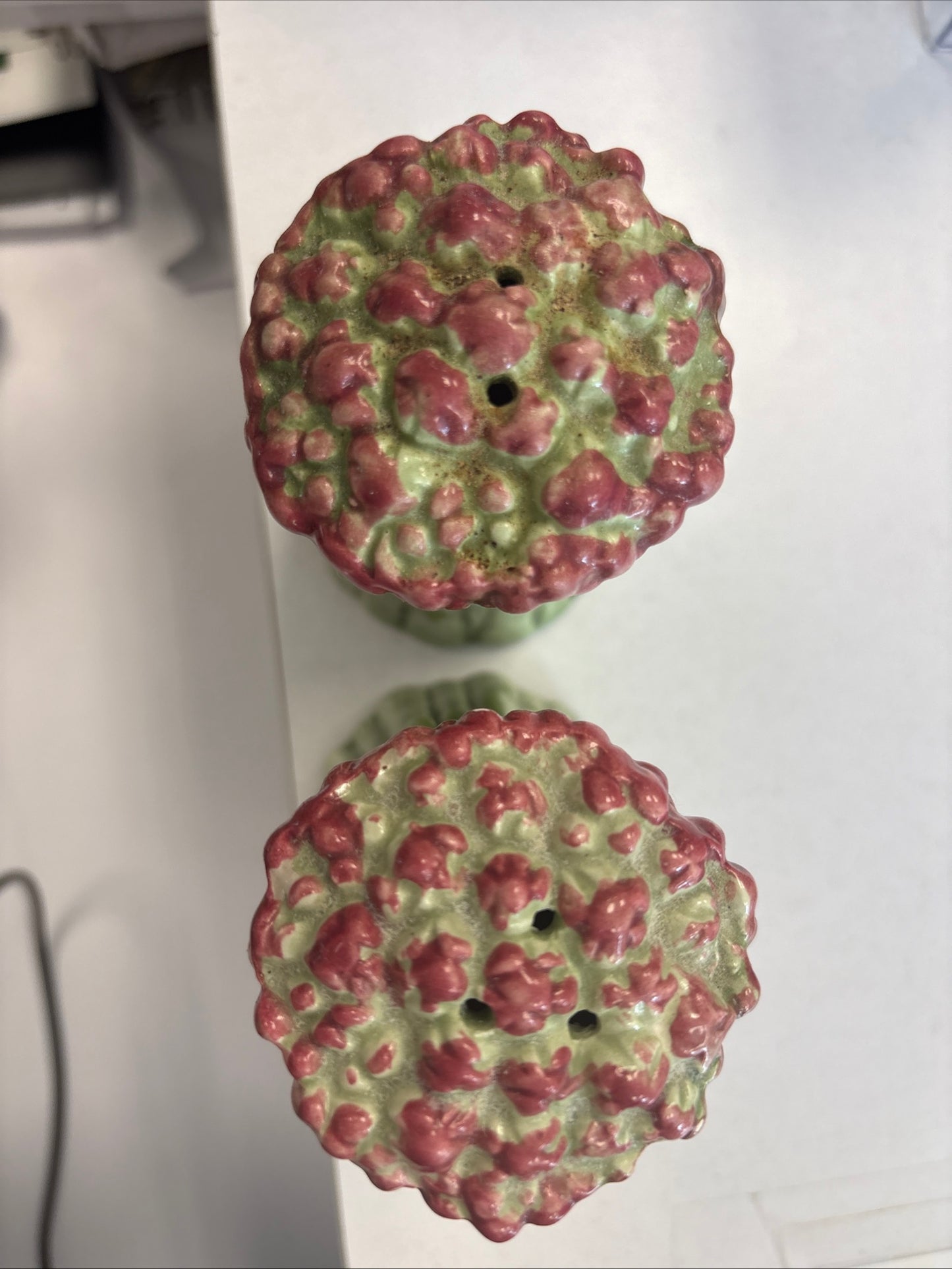 D - Fitz & Floyd Omnibus OCI Asparagus Salt & Pepper Shakers