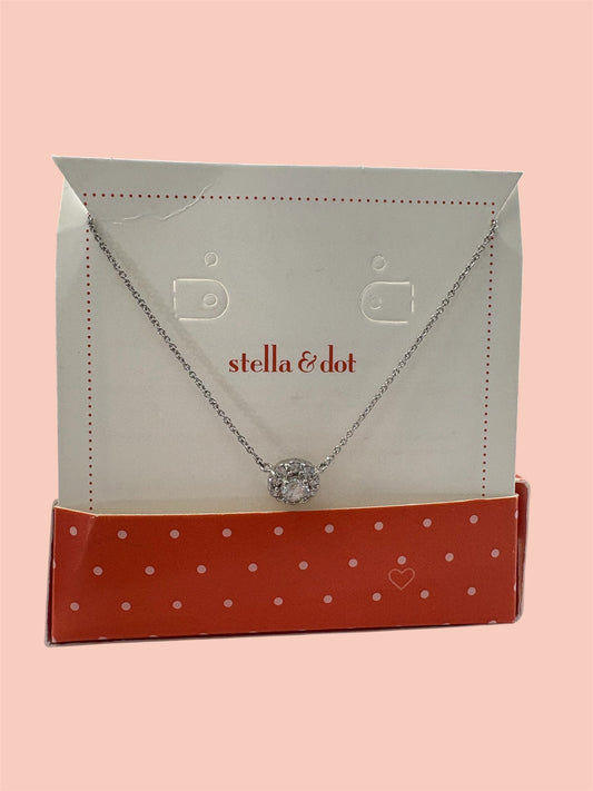 D -  Stella & Dot Glint Flower CZ Necklace