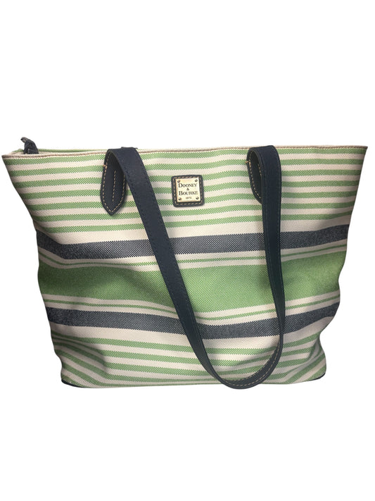 T - Dooney & Burke Westerly Tote Blue/Green/Whi Purse