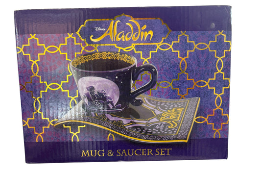 Disney Aladdin Mug & Saucer Set, NIB