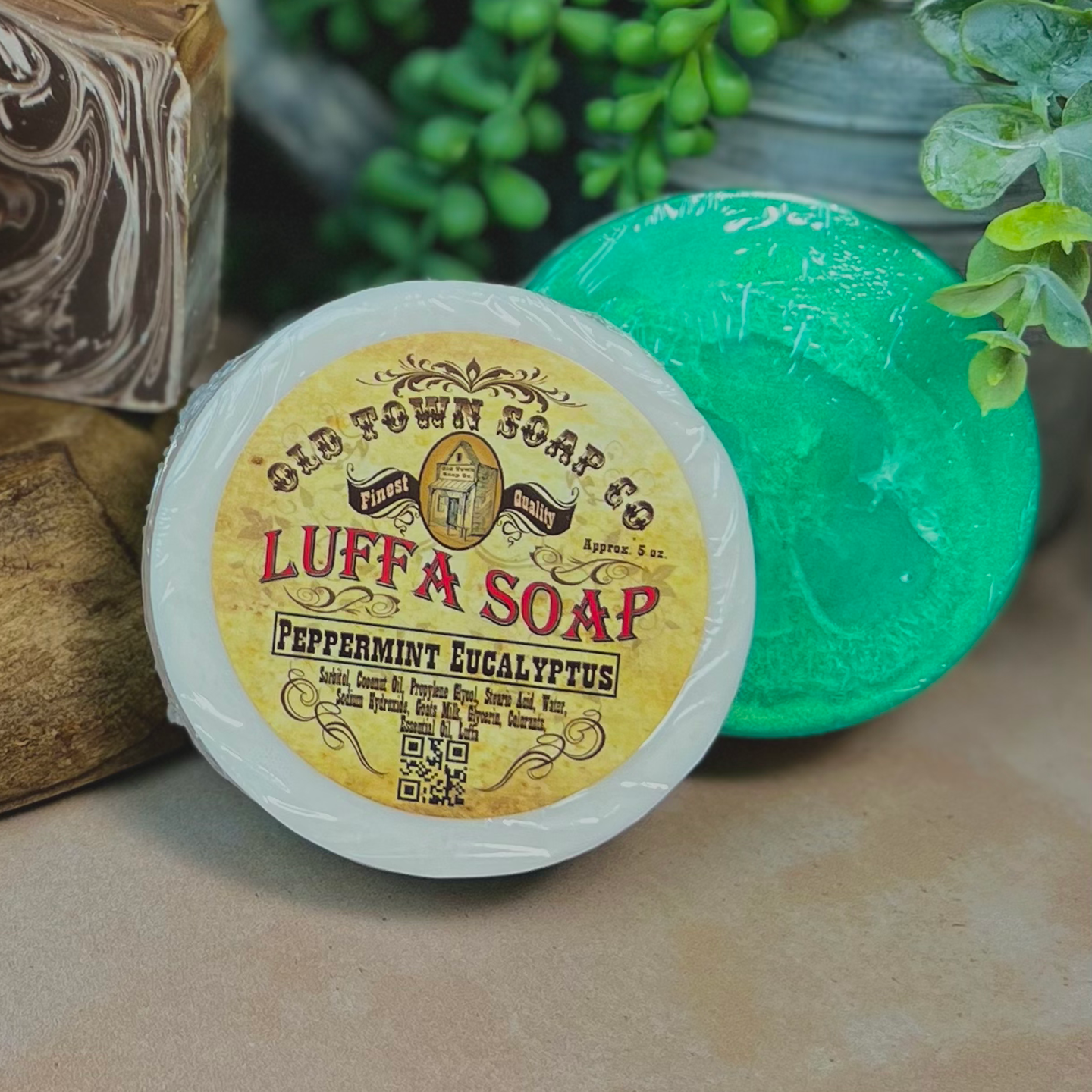 Luffa Soap w/Goat's Milk Soap