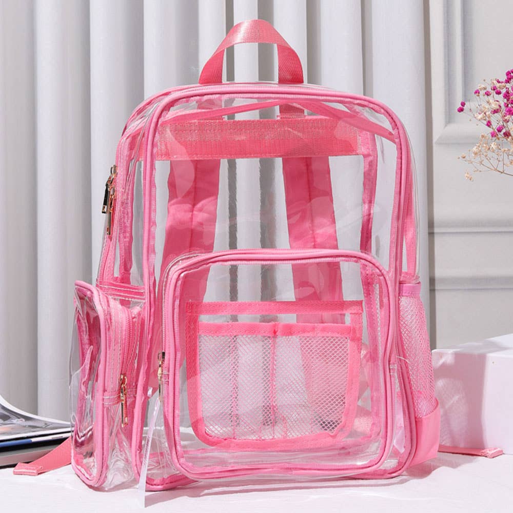 Clear Transparent Stadium-Approved School Backpack Bag