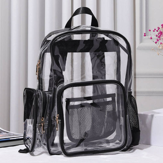 Clear Transparent Stadium-Approved School Backpack Bag