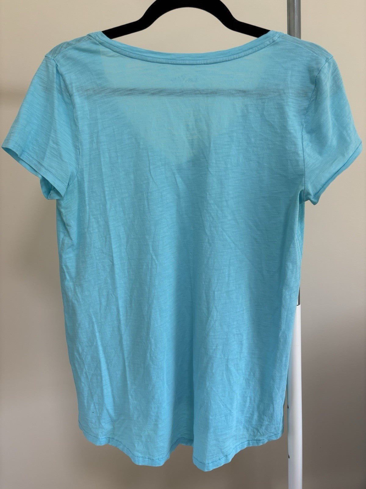 Women's Lilly Pulitzer Short Sleeve T-Shirt, Aqua Teal Blue, Size M